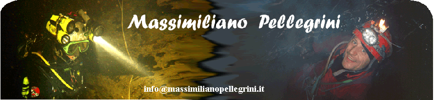 Massimiliano Pellegrini , subacqueo, speleo e speleosub